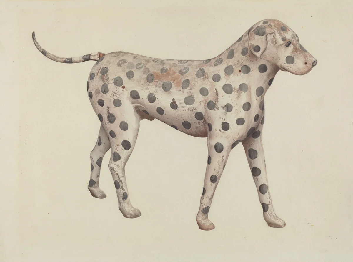 Dalmatian by Betty Fuerst, index of american design, 1935-1942