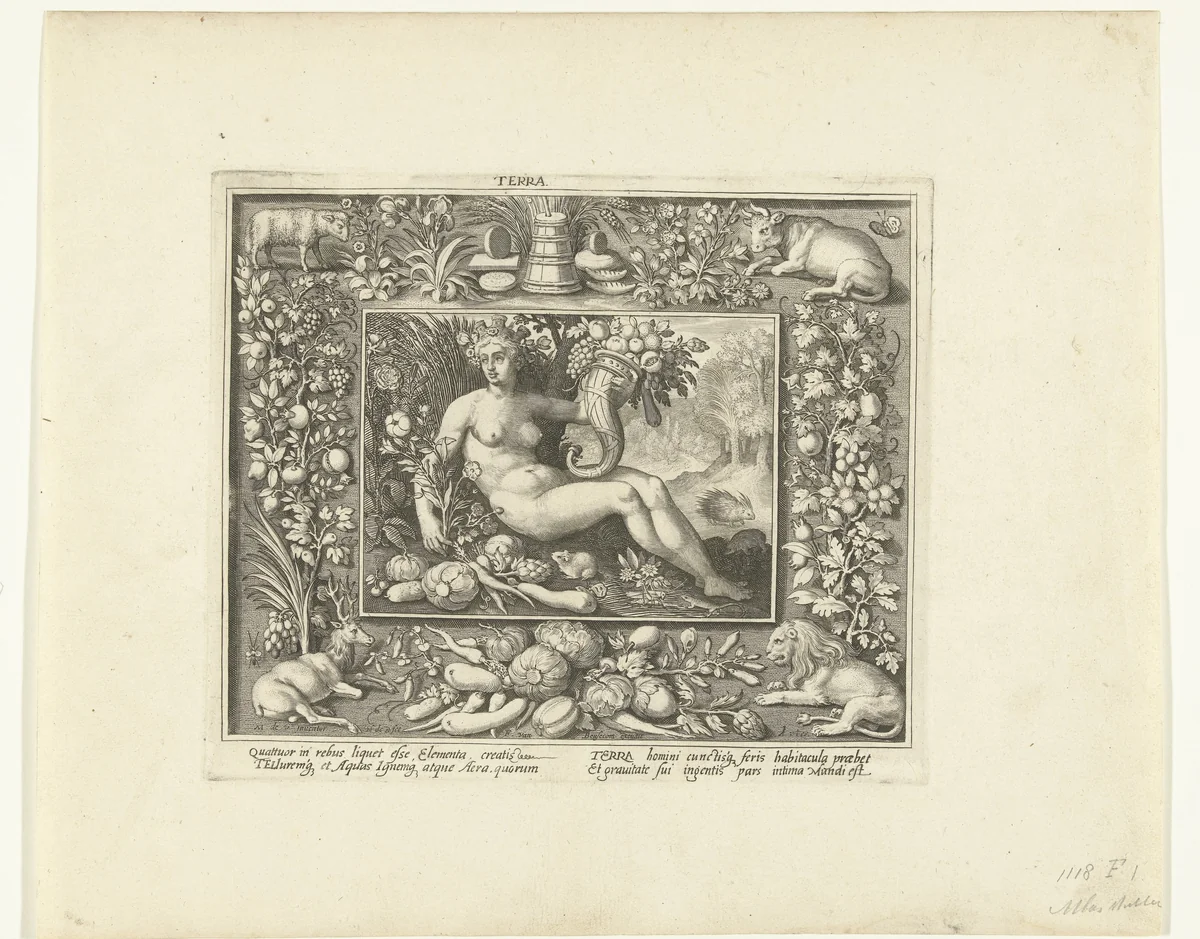 Element Aarde by Unknown, print, 1590-1603