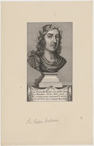 Sir Aston Cockain, Poet by Unknown 19th Century, print, 1800-1899