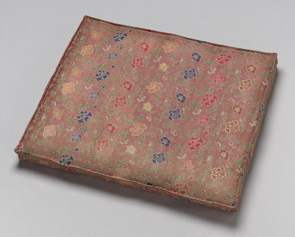 Cushion by China, textile, 1875-1900