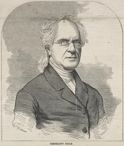 Rembrandt Peale by Winslow Homer, print, 1857