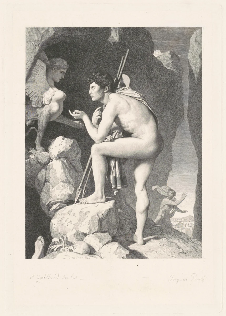 Oedipus (Oedipe) by Ferdinand Gaillard
Jean-Auguste-Dominique Ingres, print, 1876