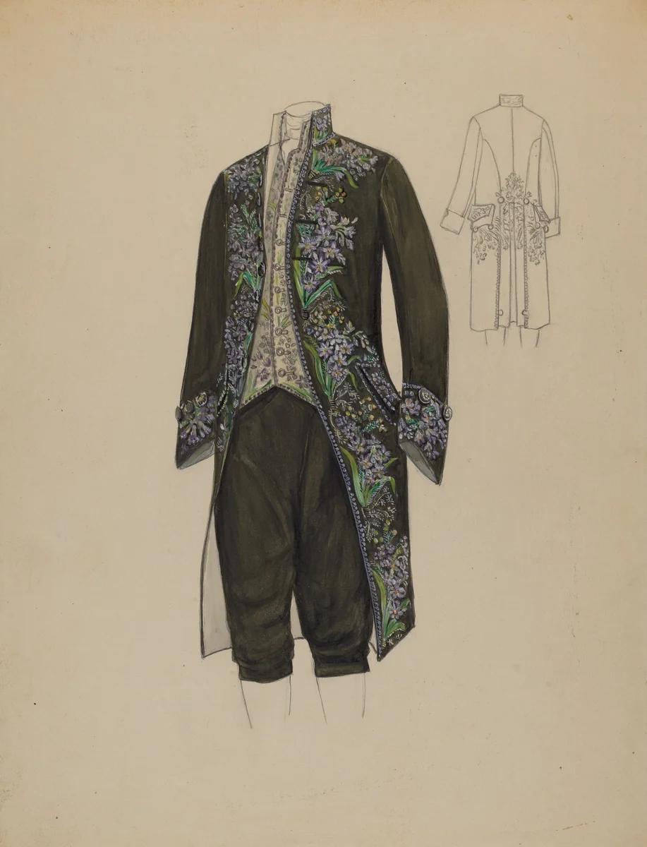 Suit by American 20th Century, index of american design, 1935-1942