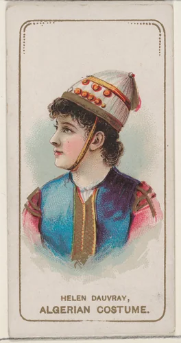 Helen Dauvray in Algerian Costume, from the set Actors and Actresses, Second Series (N71) for Duke brand cigarettes by W. Duke, Sons & Co., print, 1888-1890