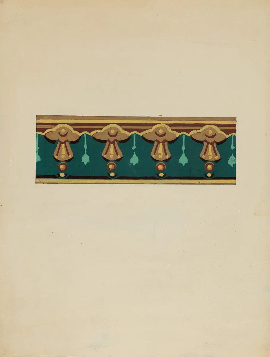 Wall Paper Border by John Garay, index of american design, 1937