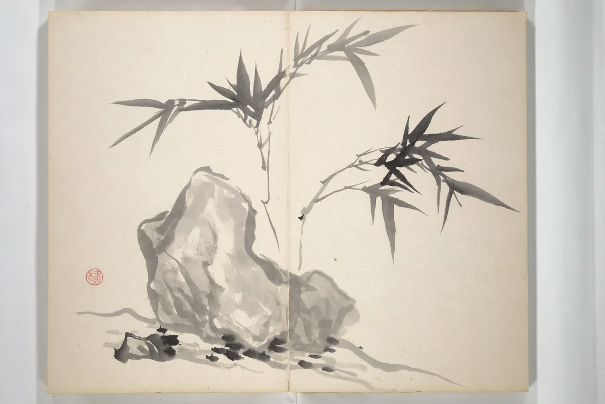 Chinzan Picture Album (Chinzan-ō gafu) 椿山翁畫譜 by Tsubaki Chinzan (椿椿山), book, 1851