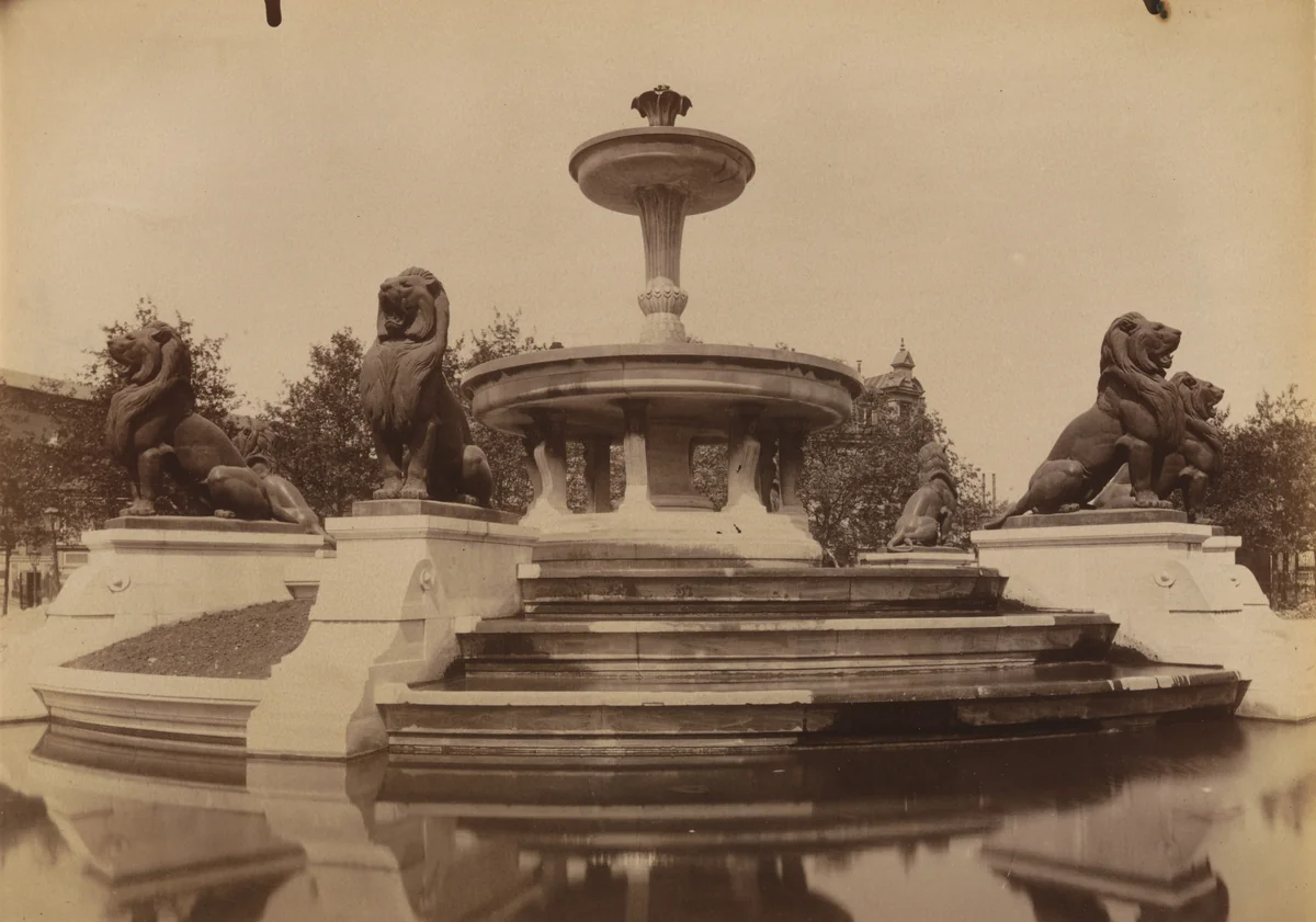 Ancienne Fontaine du Château d'eau. Place Daumesnil by Eugène Atget, photograph, 1903