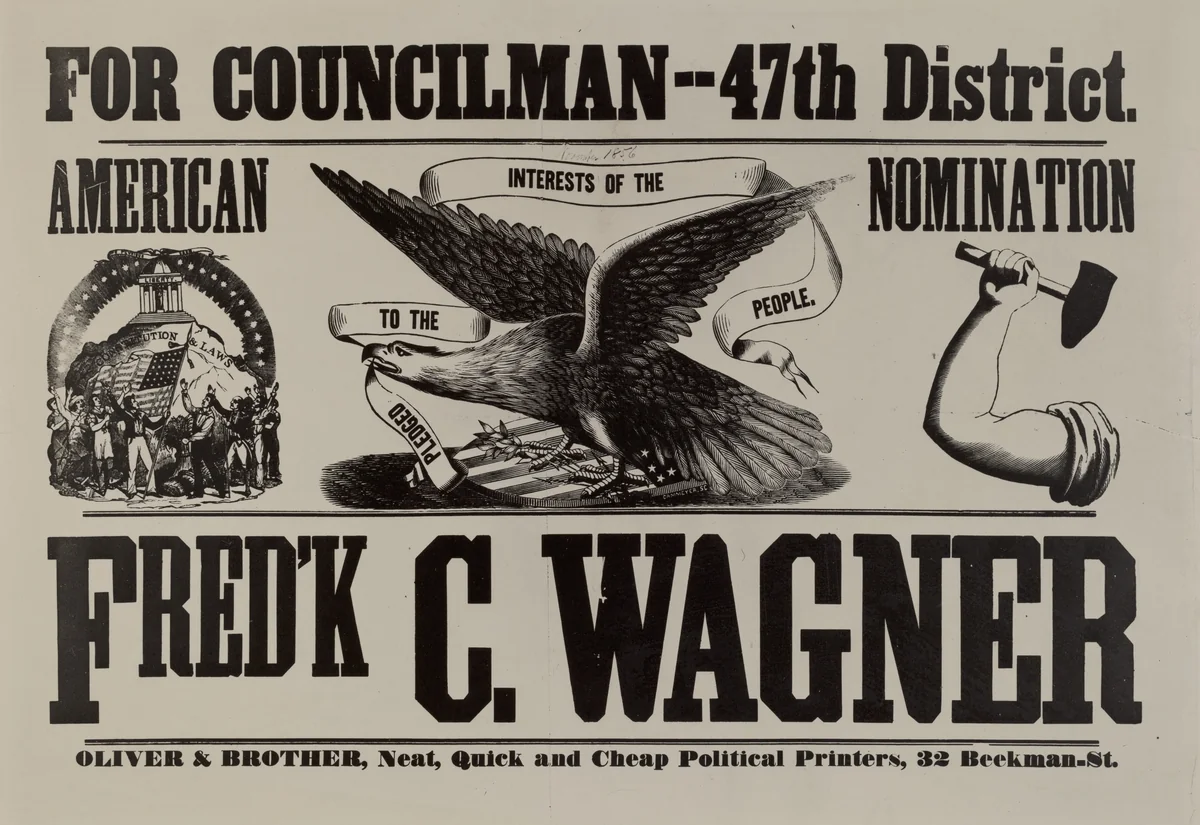 Election Poster by Andrew Herman, index of american design, 1941