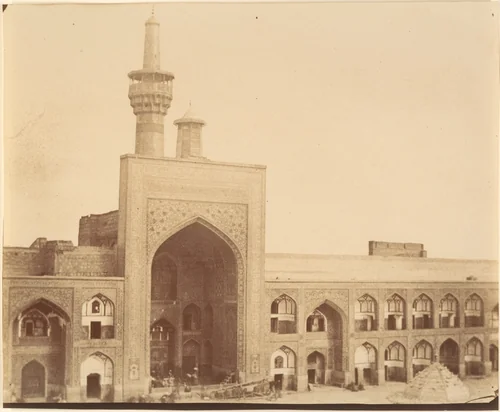 [Old Court of Imam Riza MESHED] by Luigi Pesce, photograph, 1840-1869