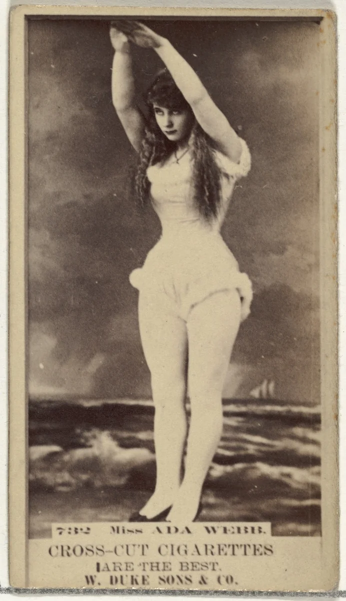 Card Number 732, Ada Webb, from the Actors and Actresses series (N145-3) issued by Duke Sons & Co. to promote Cross Cut Cigarettes by W. Duke, Sons & Co., photograph, 1880-1889
