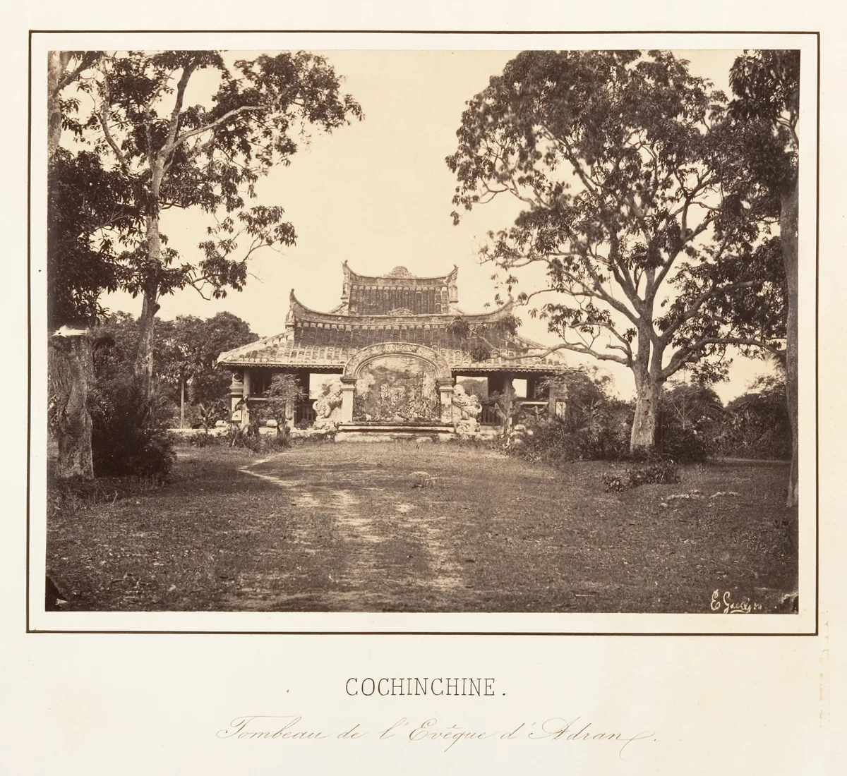 Tombeau de l'Evêque d'Adran by Emile Gsell, photograph, 1866