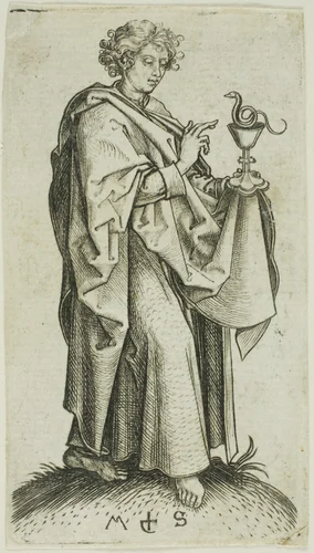 St. John, from Apostles by Martin Schongauer, print, 1450-1491