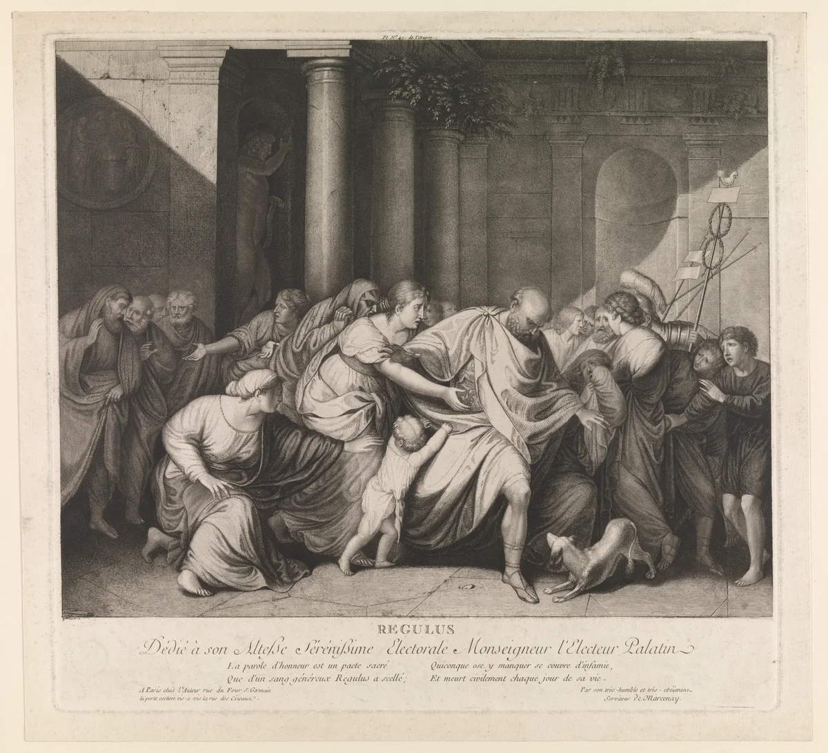 Regulus by Antoine de Marcenay de Ghuy, print, 1772