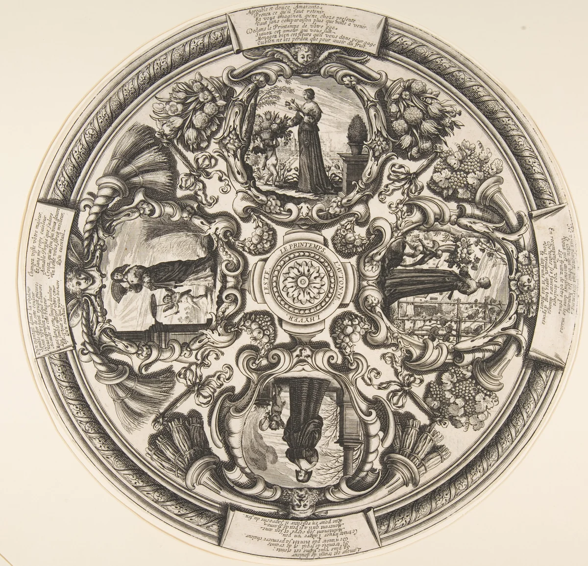 The Four Seasons by Abraham Bosse, print, 1630-1676