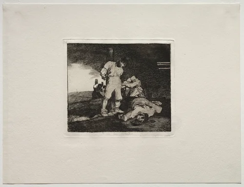 The Horrors of War: And There's No Help For It by Francisco de Goya, print, 1810-1820