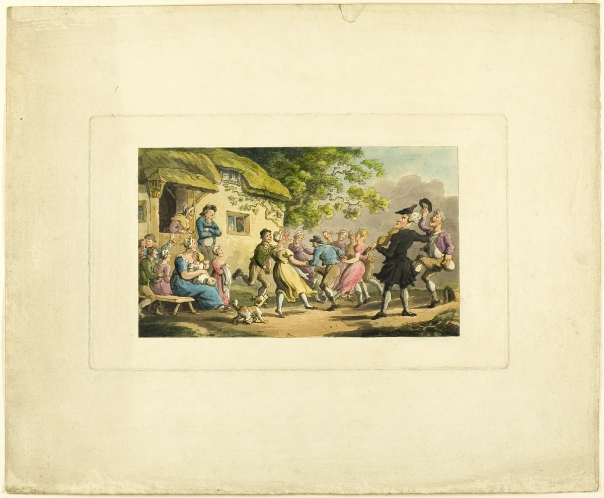Doctor Syntax Rural Sport, from The Tour of Doctor Syntax by Thomas Rowlandson, print, 1808-1813