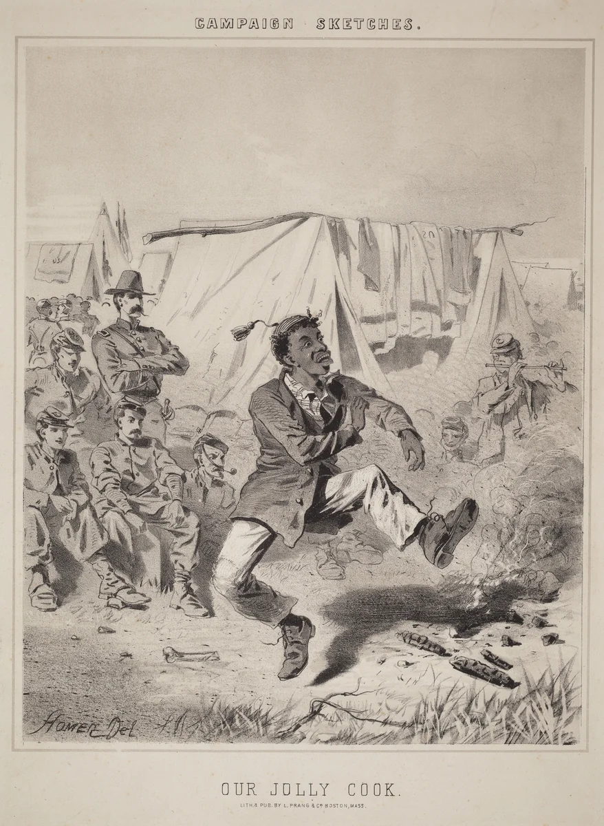 Campaign Sketches: Our Jolly Cook by Winslow Homer, print, 1863