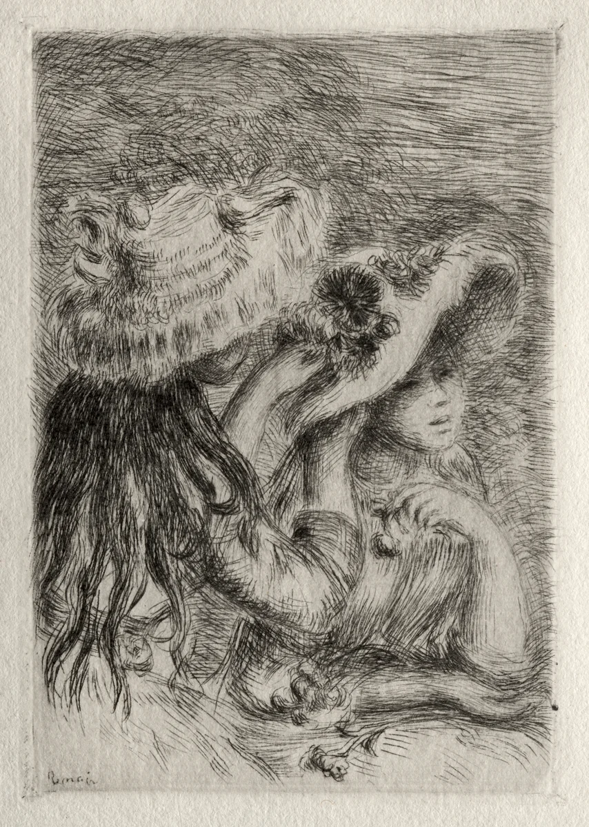 Le Chapeau epinglé by Pierre-Auguste Renoir, print, 1894