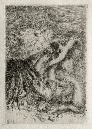 Le Chapeau epinglé by Pierre-Auguste Renoir, print, 1894