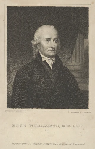 Hugh Williamson, M.D., L.L.D. (1735–1819) by Asher Brown Durand, print, 1821