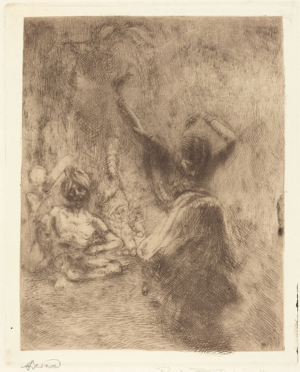 The Dancer of Tanjore (La bayadère de Tanjore) by Albert Besnard, print, 1914
