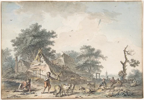 June by Hendrik Meijer, drawing, 1772