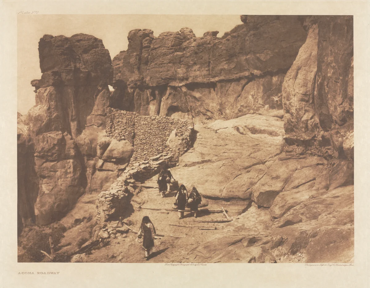 Portfolio XVI, Plate 570: Acoma Roadway by Edward Curtis, other, 1904