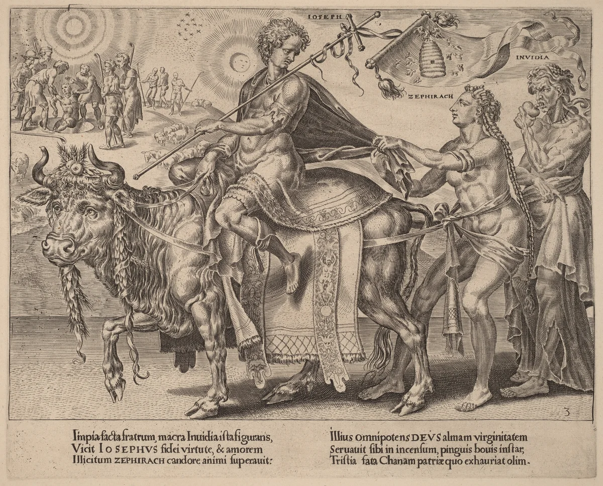 The Triumph of Joseph by Dirck Volckertz Coornhert, print, 1559