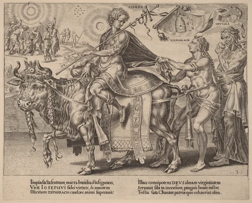 The Triumph of Joseph by Dirck Volckertz Coornhert, print, 1559