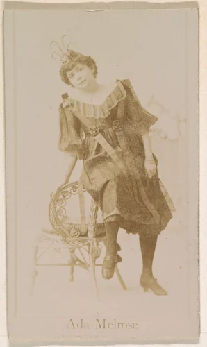 Ada Melrose, from the Actresses series (N245) issued by Kinney Brothers to promote Sweet Caporal Cigarettes by Kinney Brothers Tobacco Company, photograph, 1890