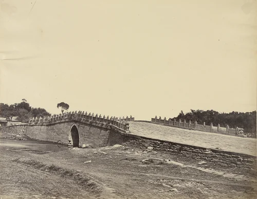 Bridge of Palichian, the Scene of the Fight with Imperial Chinese Troops by Felice Beato, photograph, 1860