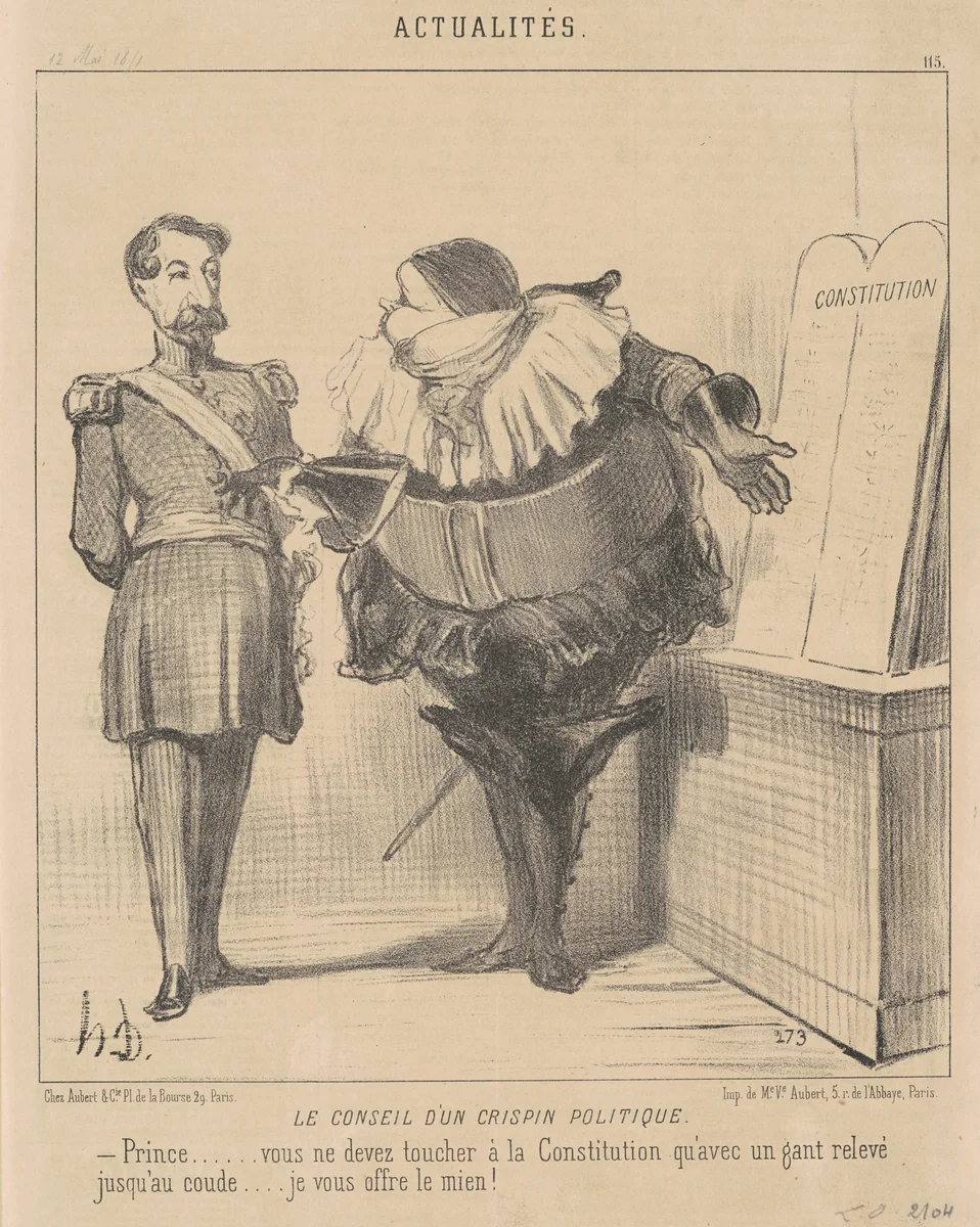 Les fricoteurs politiques by Honoré Daumier, print, 1850