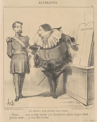 Les fricoteurs politiques by Honoré Daumier, print, 1850