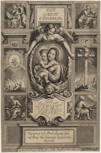 Title Page to Jeremy Taylor, The Great Exemplar by William Faithorne, print, 1653