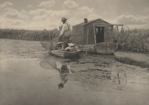 An Eel-Catcher's Home by Peter Henry Emerson, photograph, 1886