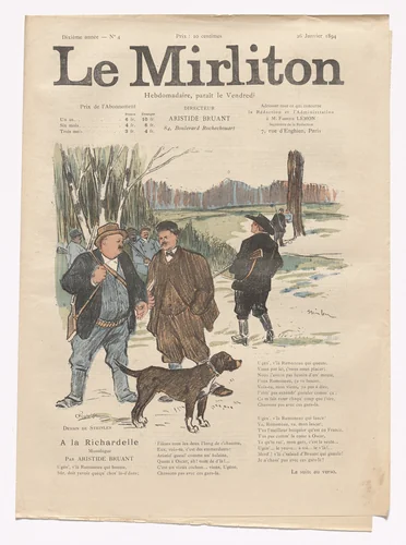 Le Mirliton, no. 4 by Théophile-Alexandre Steinlen, periodical, 1894
