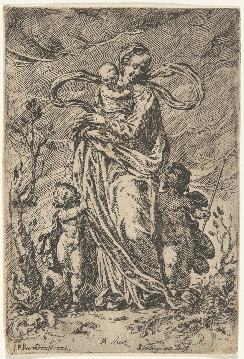 Love by Pieter Feddes; Johannes Pietersz Beerendrecht; Symon Kloeting, print, 1615