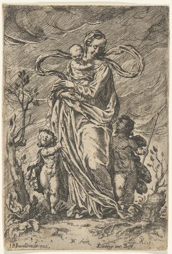 Love by Pieter Feddes; Johannes Pietersz Beerendrecht; Symon Kloeting, print, 1615
