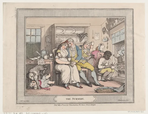 The Nursery by Thomas Rowlandson, print, 1802