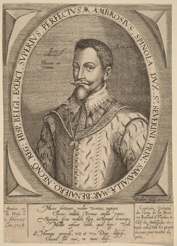 Ambrosius Spinola by Christoffel van Sichem, print, 1546-1624