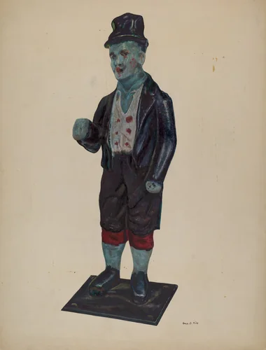 Hitching Post by George File, index of american design, 1938