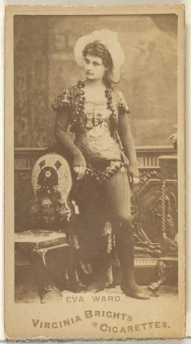 Eva Ward, from the Actors and Actresses series (N45, Type 1) for Virginia Brights Cigarettes by Allen & Ginter, photograph, 1885-1891