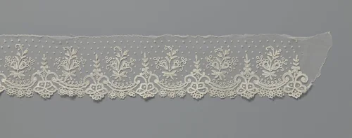 Strook applicatiekant met symmetrisch voluutmotief by anonymous, other, 1850