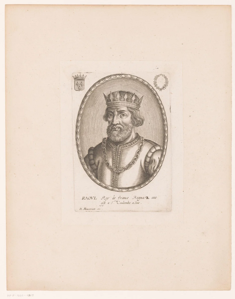 Portret van Rudolf van Frankrijk by anonymous, print, 1610-1668