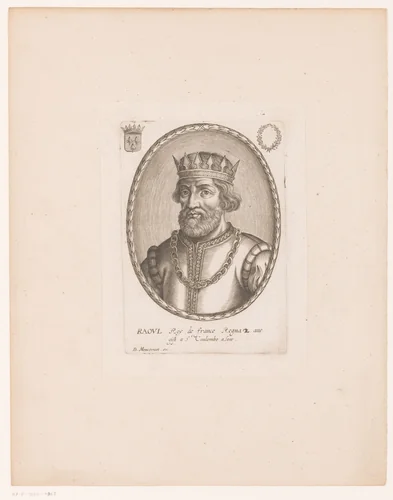 Portret van Rudolf van Frankrijk by anonymous, print, 1610-1668