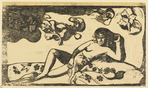 Te Arii Vahine (Lady of Royal Blood) by Paul Gauguin, print, 1898-1899