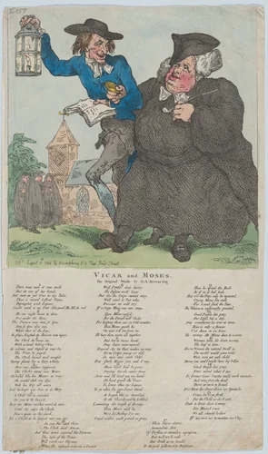 Vicar & Moses by Thomas Rowlandson, print, 1784