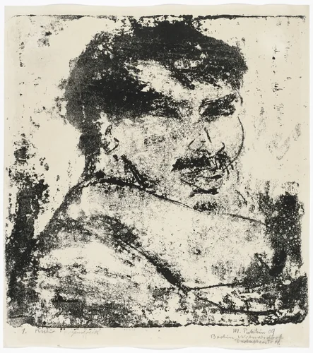 Athlete (Athlet) by Max Pechstein, print, 1909