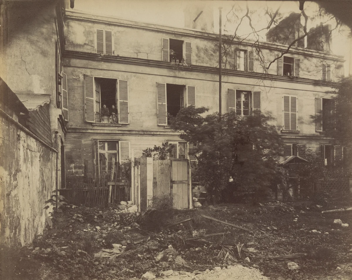 Ancien Chateau de Villiers, 65 bis rue de Villiers Neuilly-sur-Seine by Eugène Atget, photograph, 1914