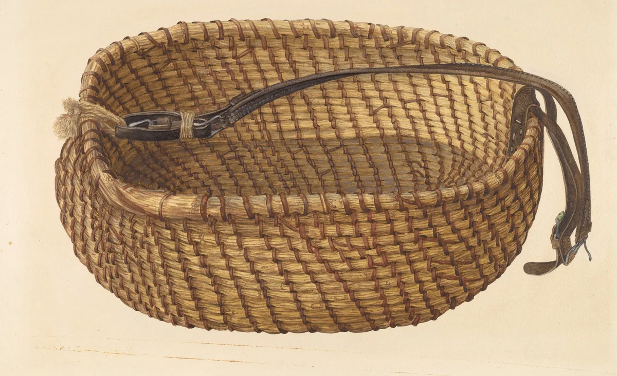 Grain Basket by Alfonso Moreno, index of american design, 1938